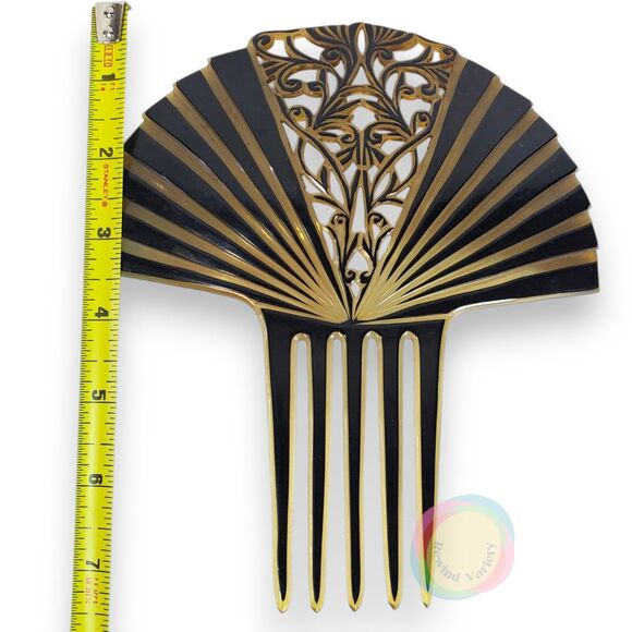 Antique Art Deco Mantilla Hair Comb Lrg 7\